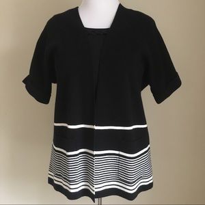 Talbots Kimono Cardigan - Blocked Stripes PL
